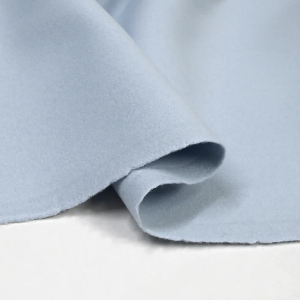 100% cachemire double face bleu layette au mètre - Image 6