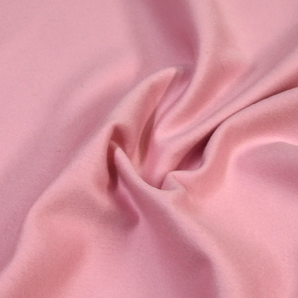 100% cachemire double face rose layette au mètre - Image 3