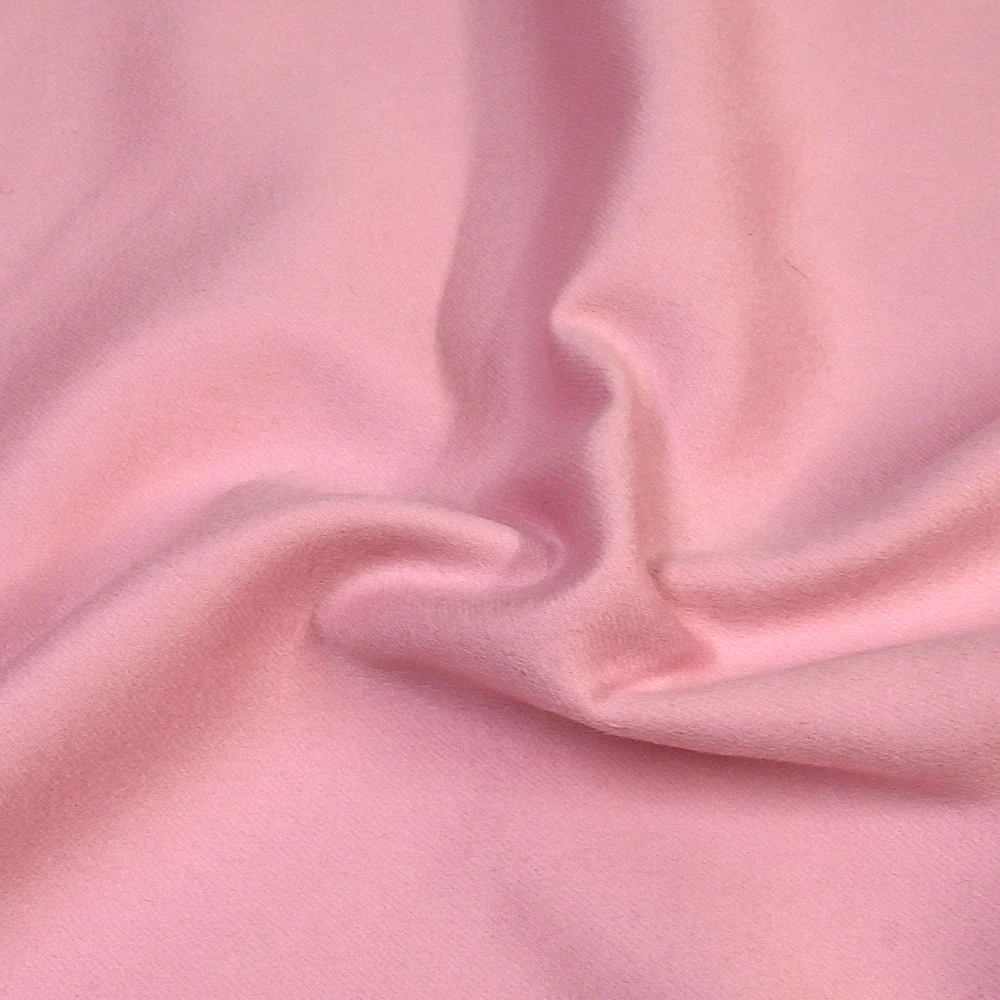 100% cachemire double face rose layette au mètre - Image 4