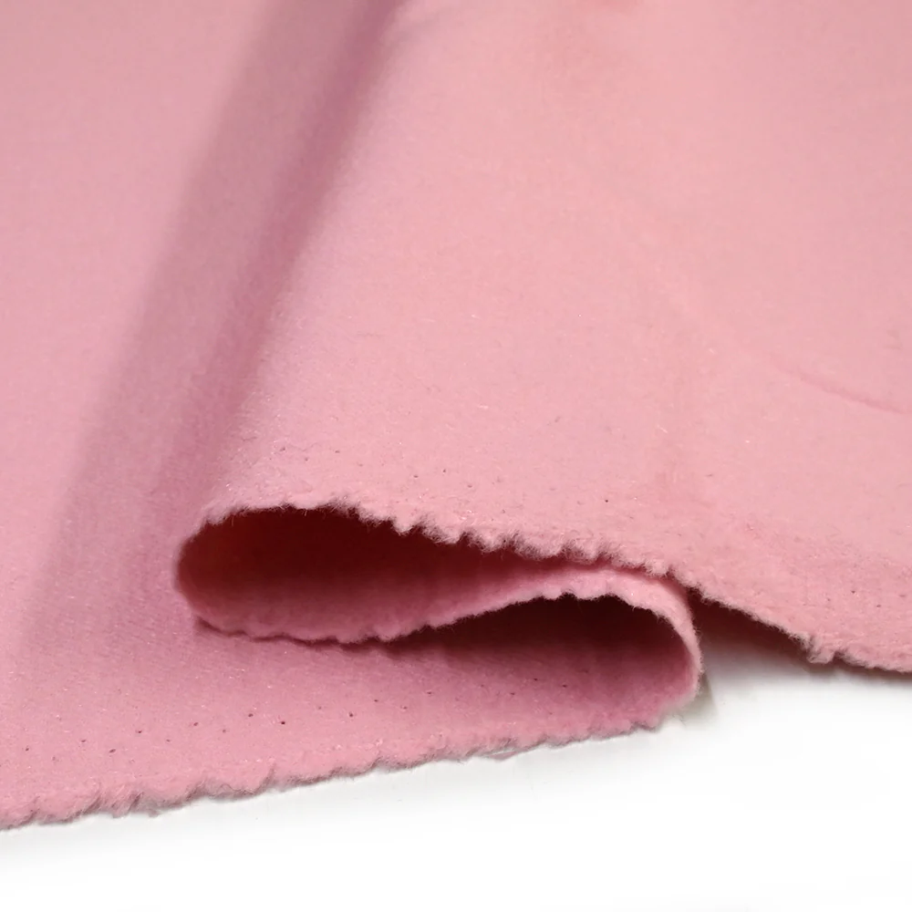 100% cachemire double face rose layette au mètre - Image 7