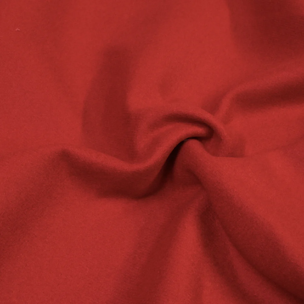 100% cachemire double face rouge au mètre - Image 3