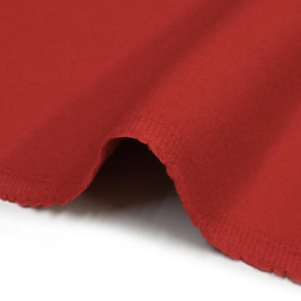 100% cachemire double face rouge au mètre - Image 8