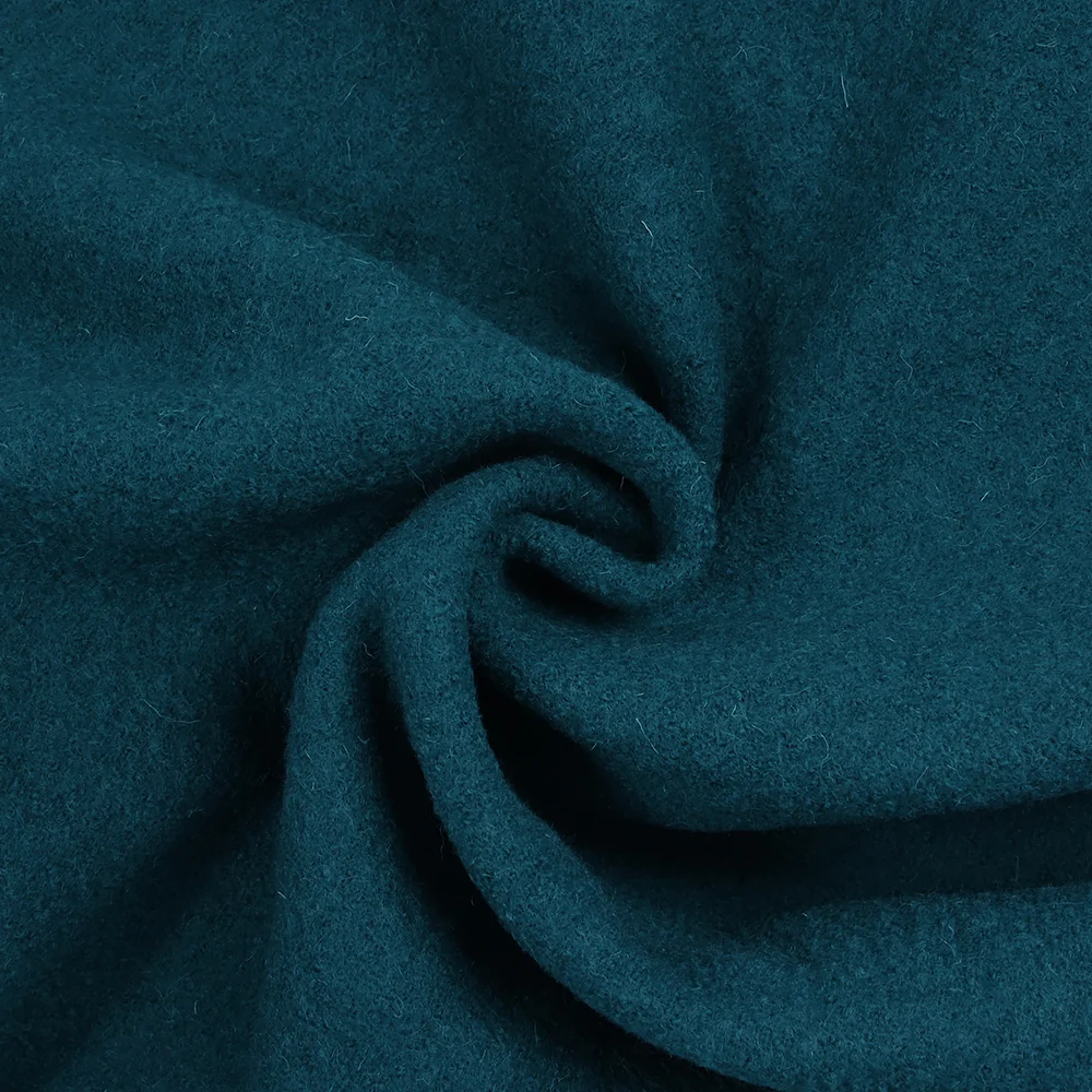 100% Laine bouillie bleu pétrole - Image 2