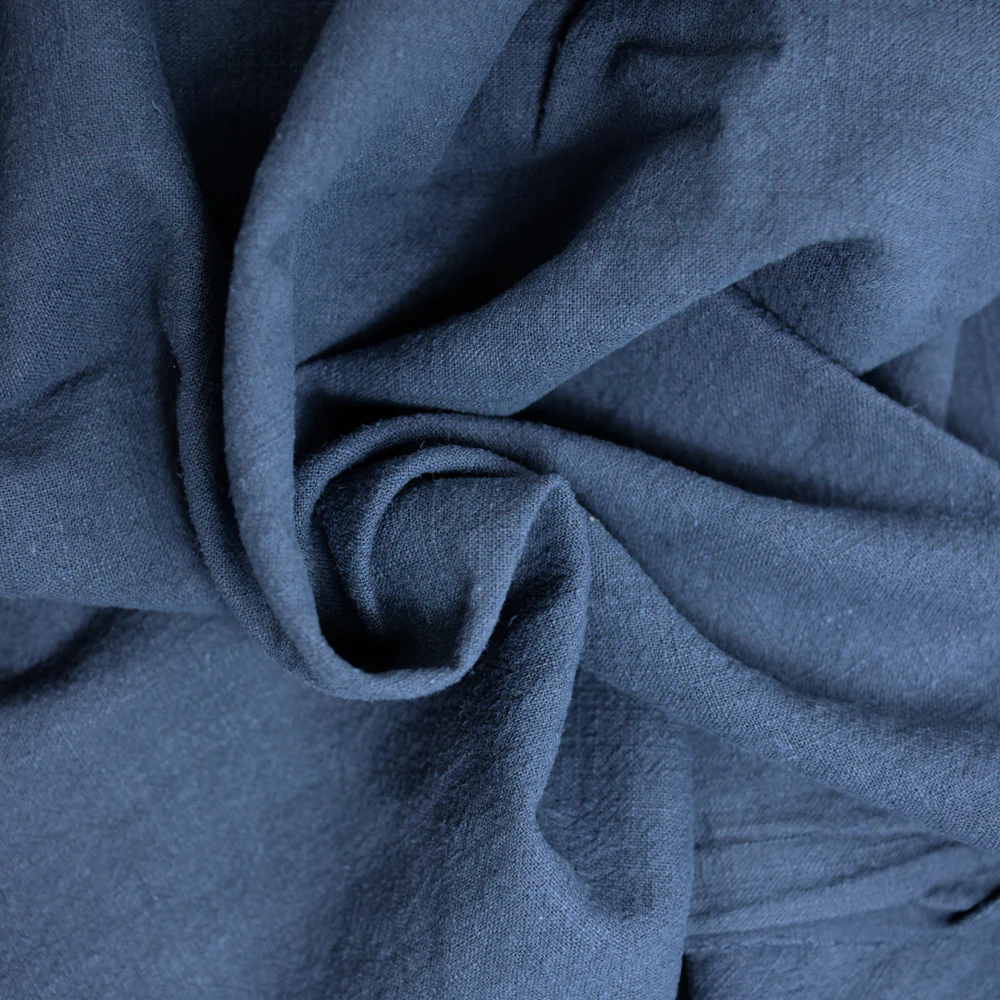 100% Lin lavé bleu marine - Image 2