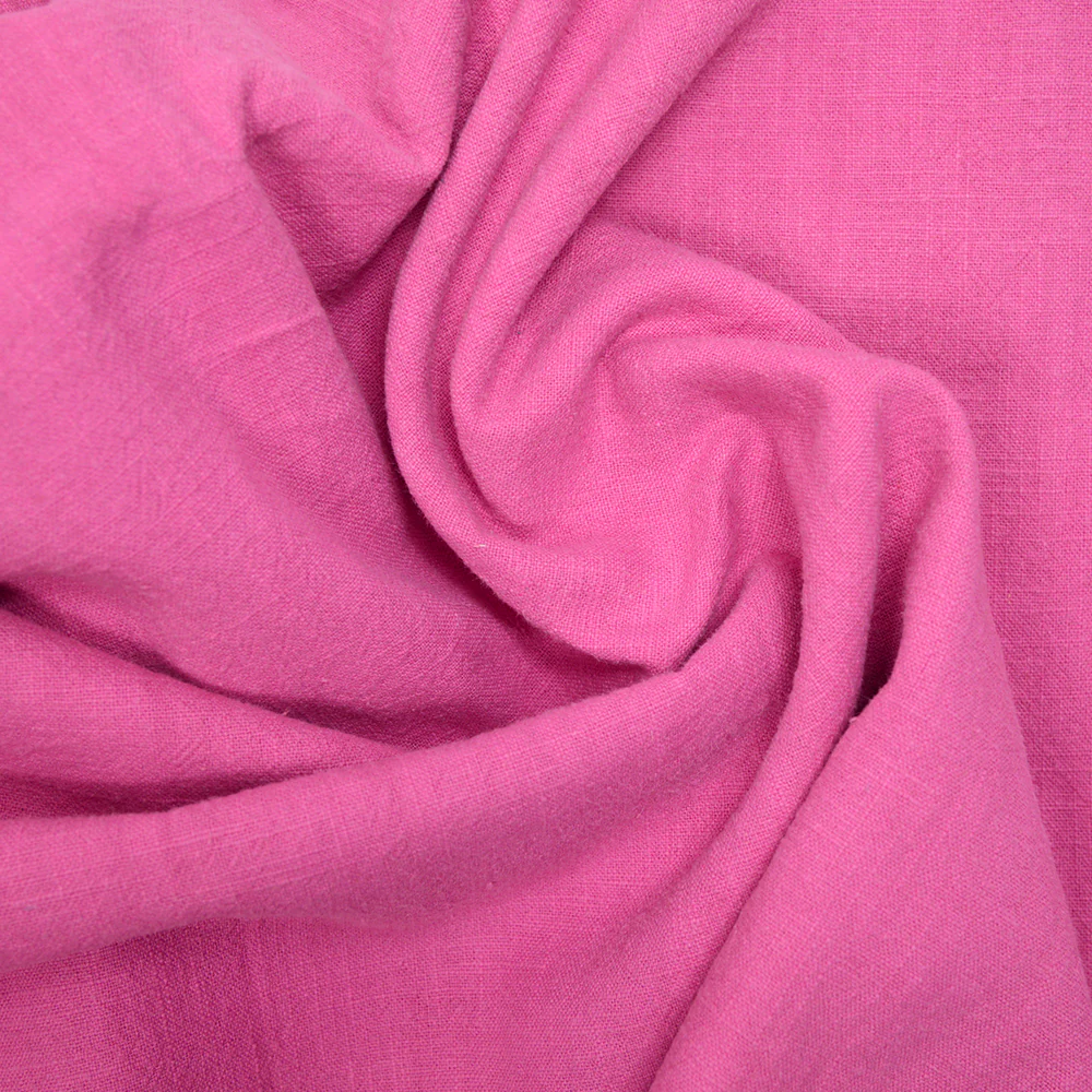 100% Lin lavé fuchsia - Image 2