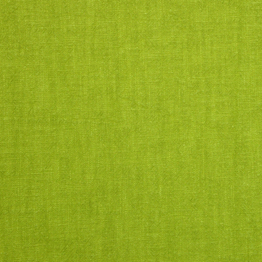 100% Lin lavé vert pomme - Image 3