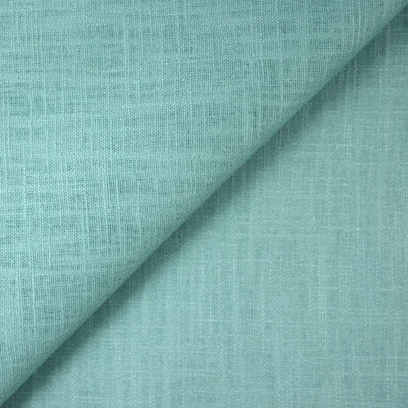 100% Lin turquoise pastel