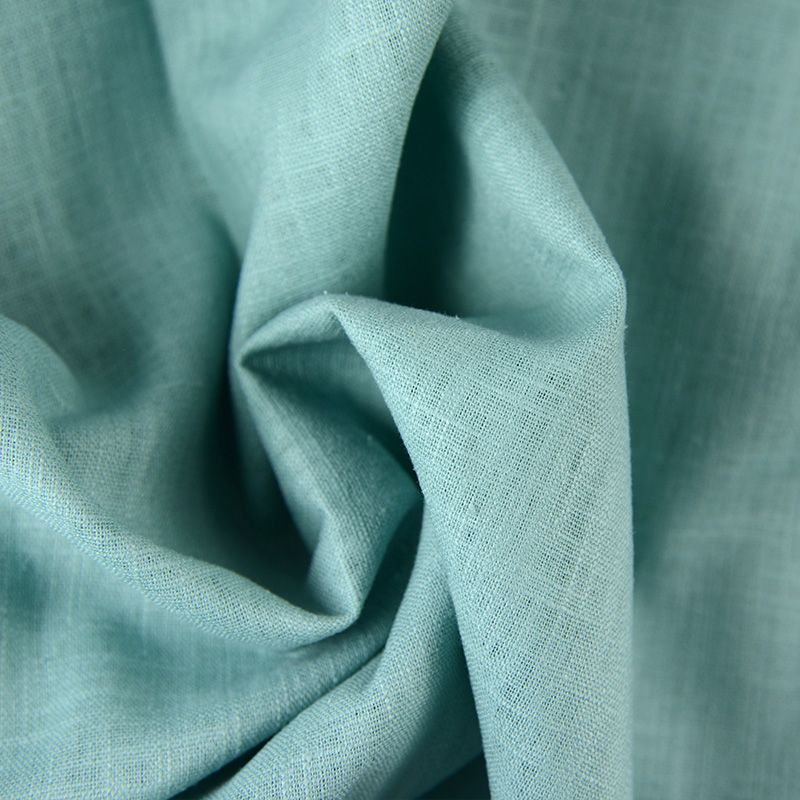 100% Lin turquoise pastel - Image 3