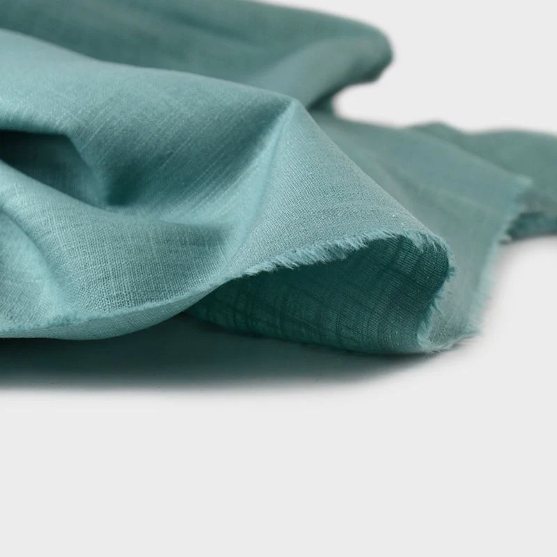 100% Lin turquoise pastel - Image 4