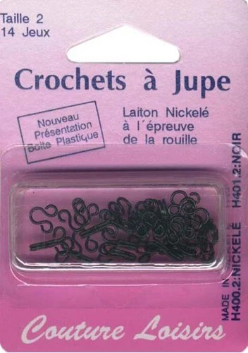 Agrafes noires n°2 avec brides X14