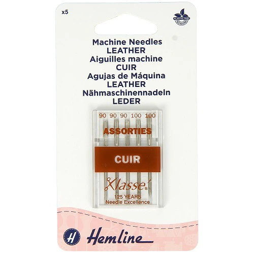 Aiguilles machine cuir assorties X5