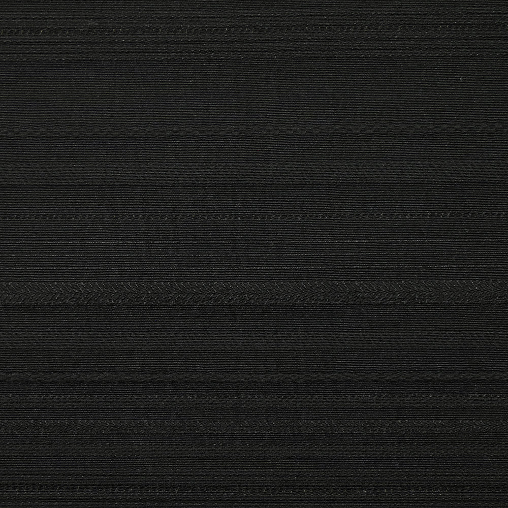 Bengaline polycoton rayée ton sur ton noir - Image 4