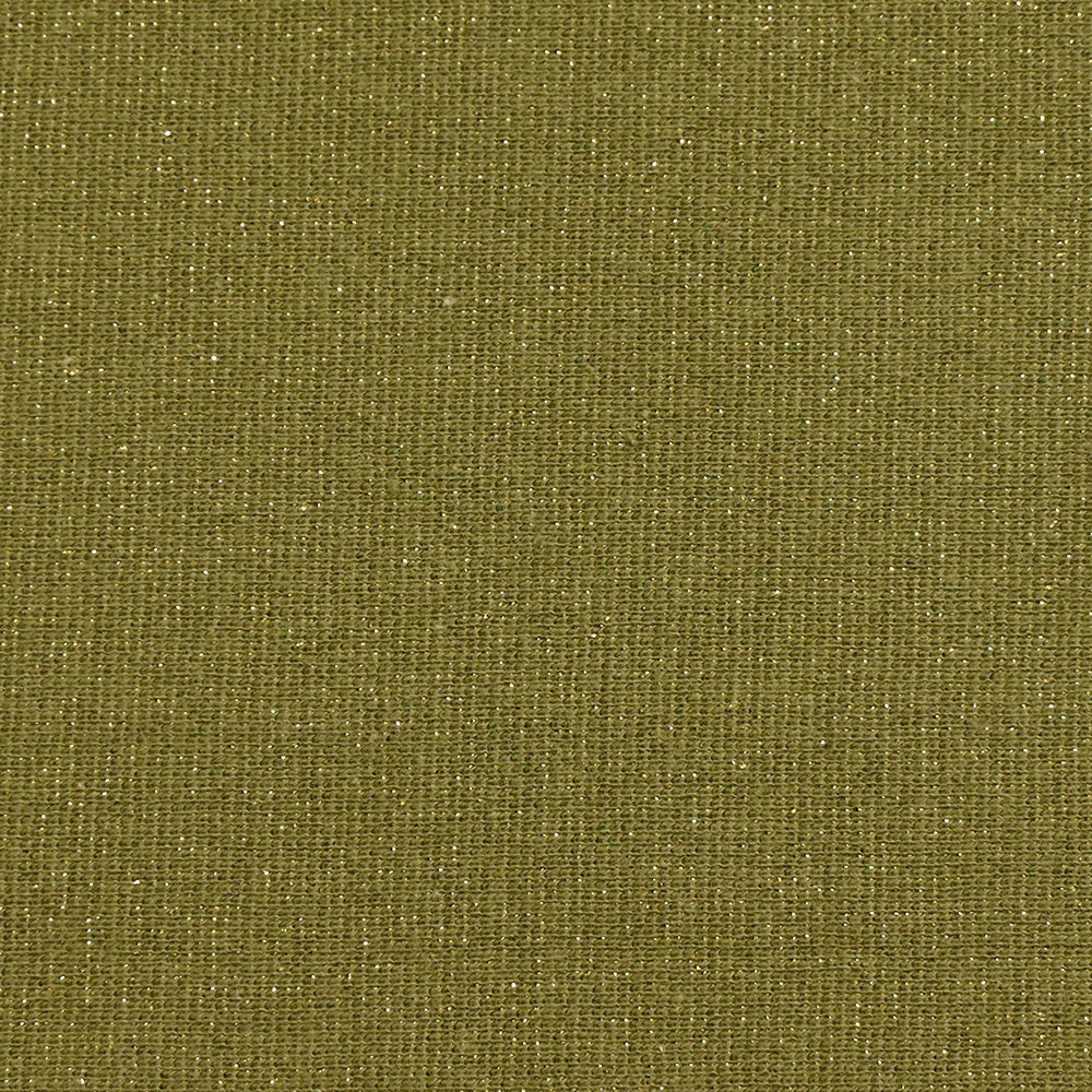 Bord-côte lurex doré tubulaire vert kaki vendu au mètre - Image 4