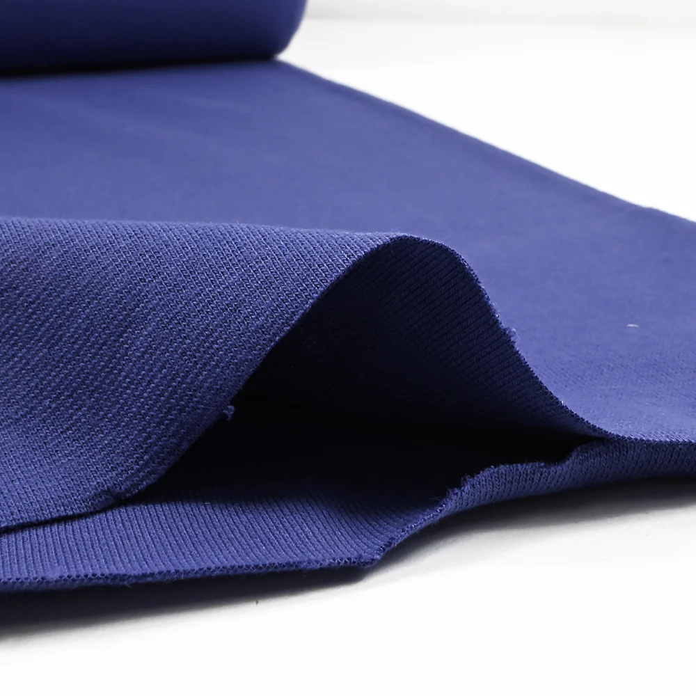 Bord-côte tubulaire bleu indigo vendu au mètre - Image 5