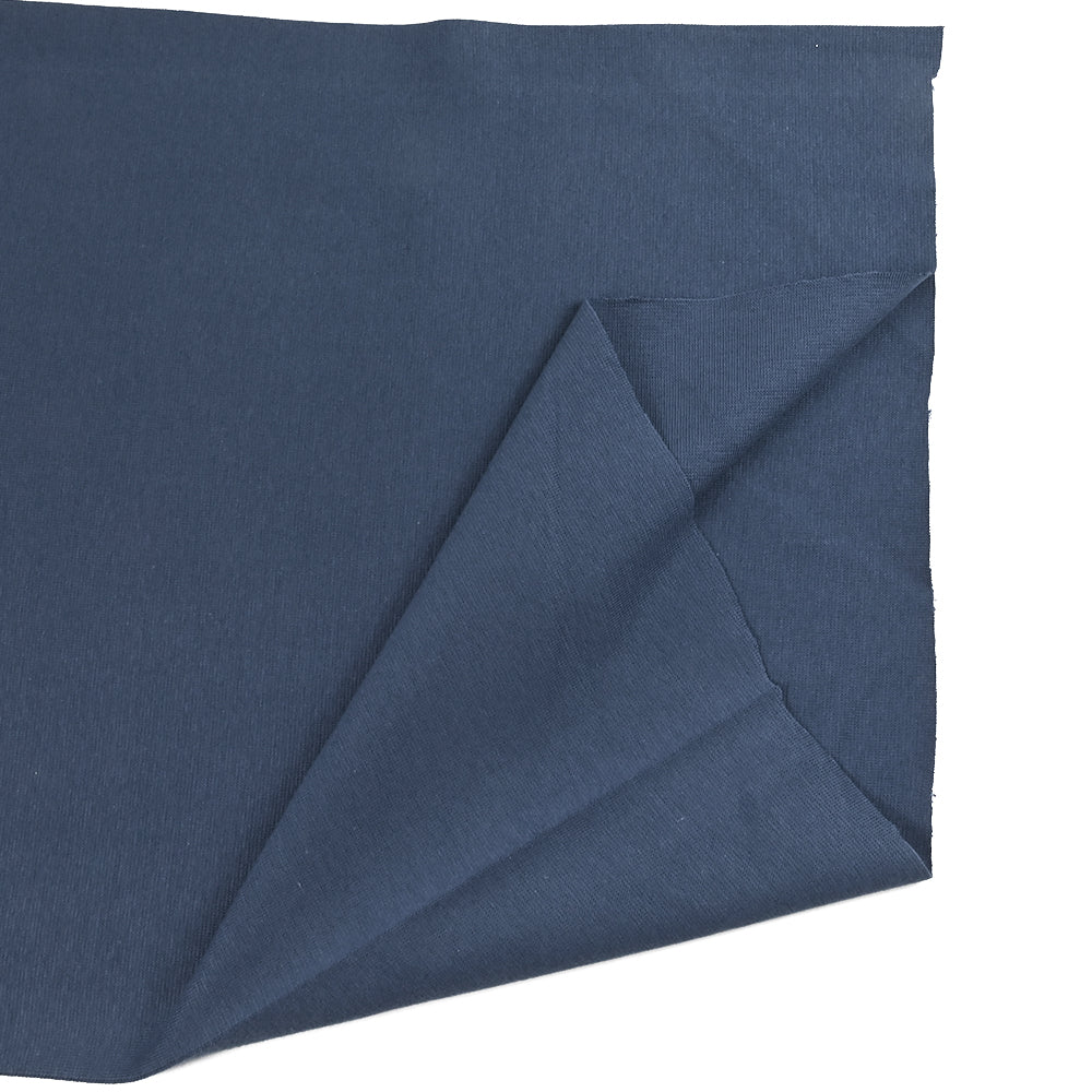 Bord-côte tubulaire bleu jeans vendu au mètre - Image 4