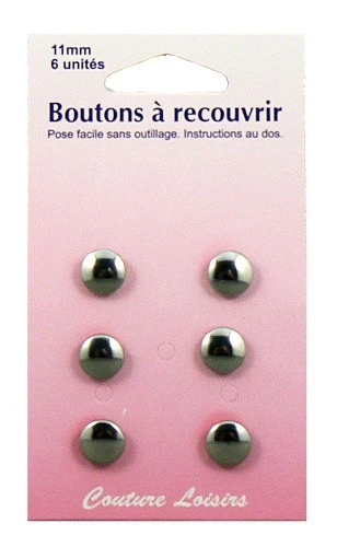 Boutons métal n°11 à recouvrir X6