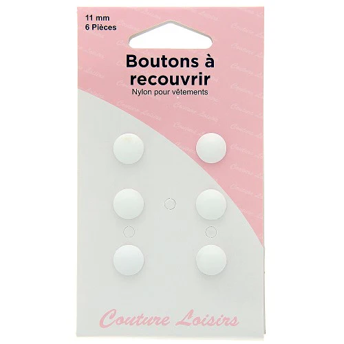 Boutons nylon n°11 à recouvrir X6