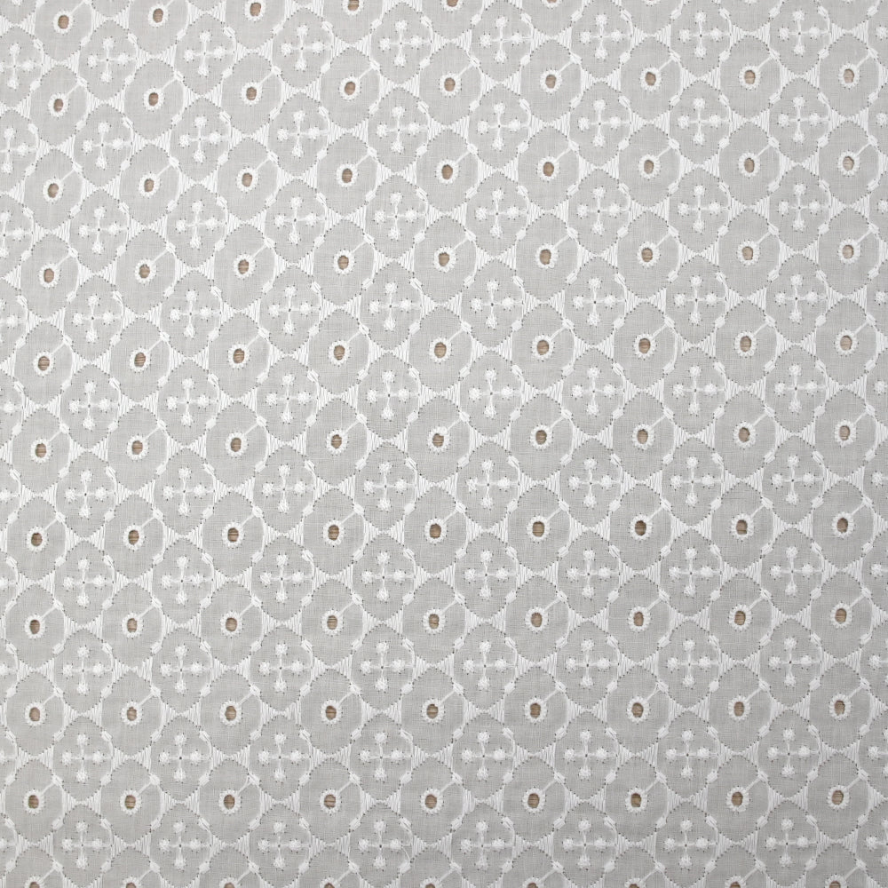 Broderie anglaise Deirdre blanc cassé