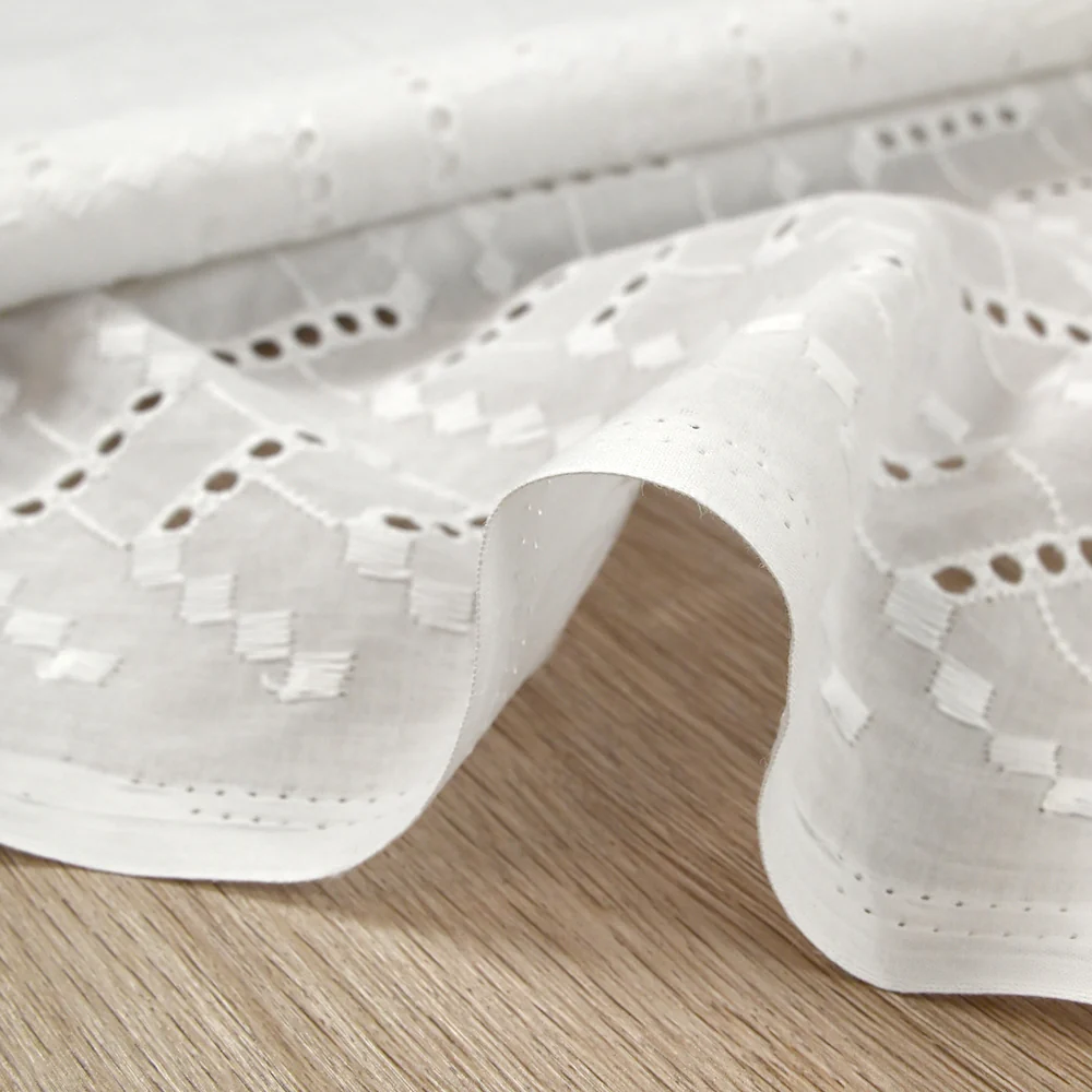 Broderie anglaise Freya blanc cassé - Image 7