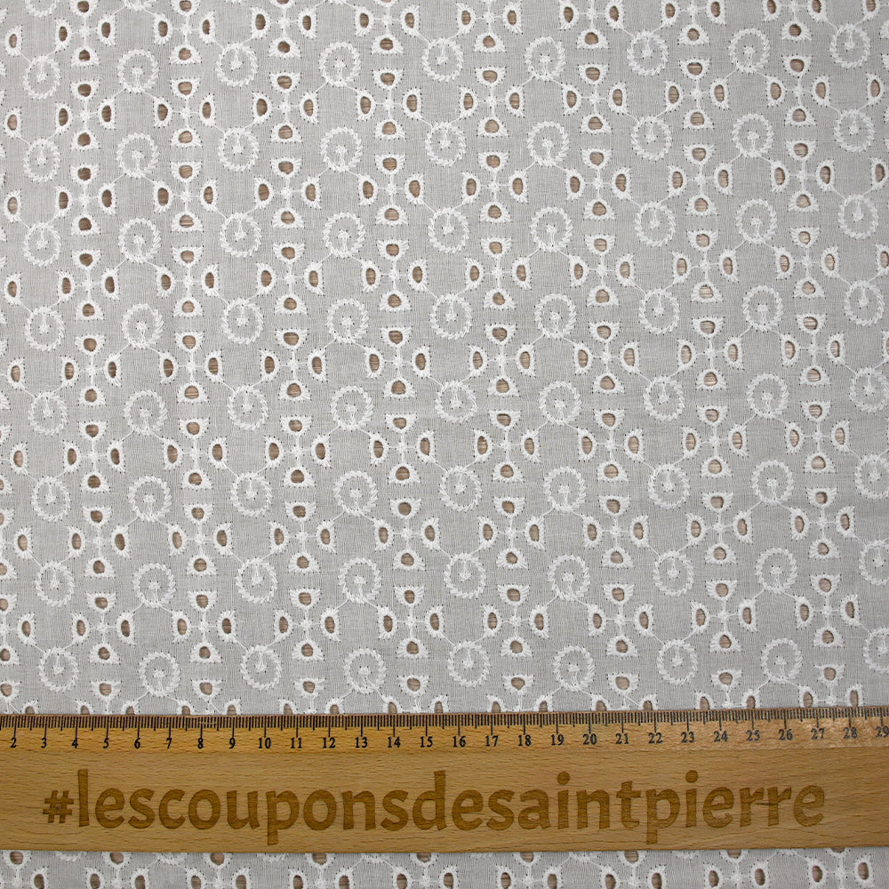 Broderie anglaise Fyona blanc cassé - Image 3