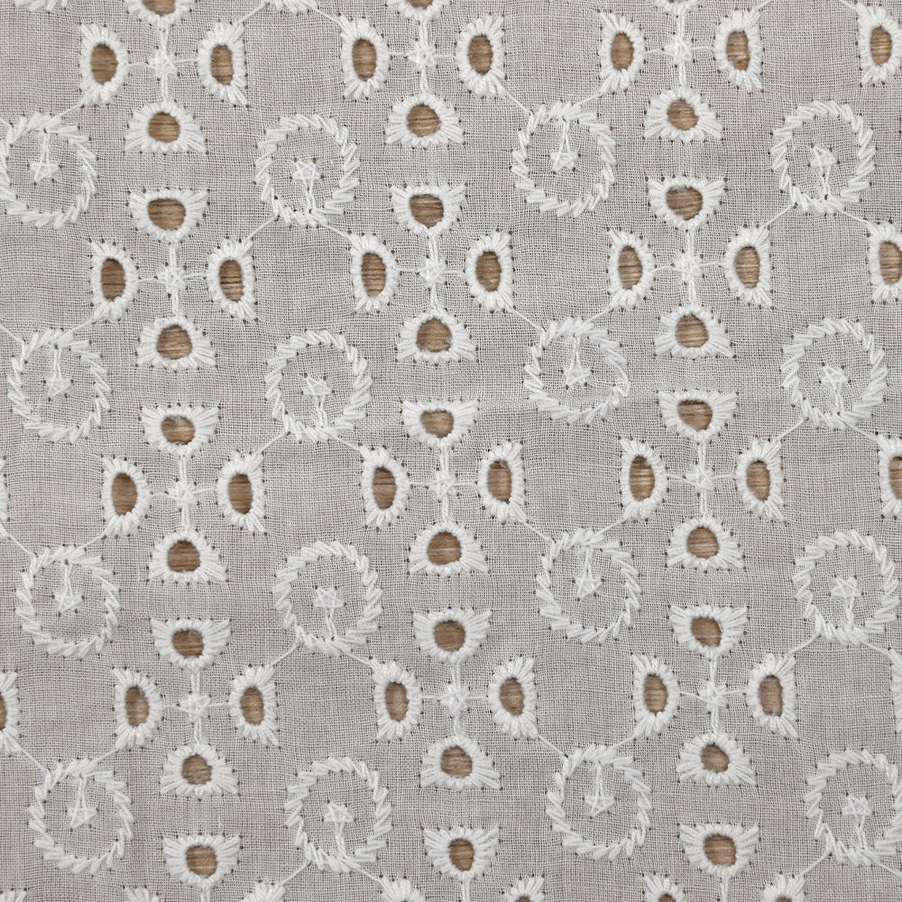 Broderie anglaise Fyona blanc cassé - Image 4