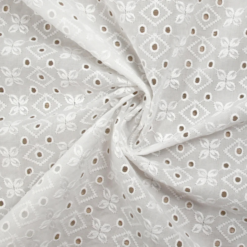 Broderie anglaise Hilda blanc cassé - Image 2