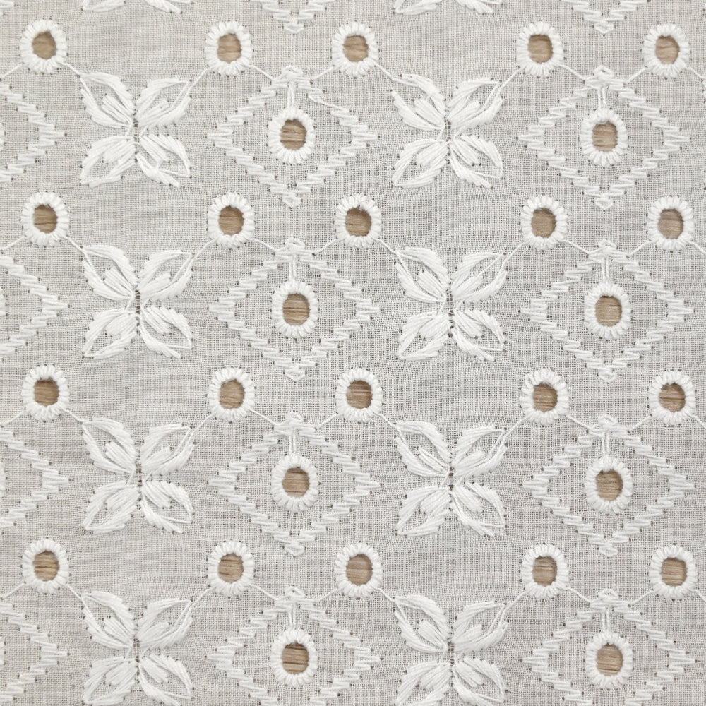 Broderie anglaise Hilda blanc cassé - Image 4