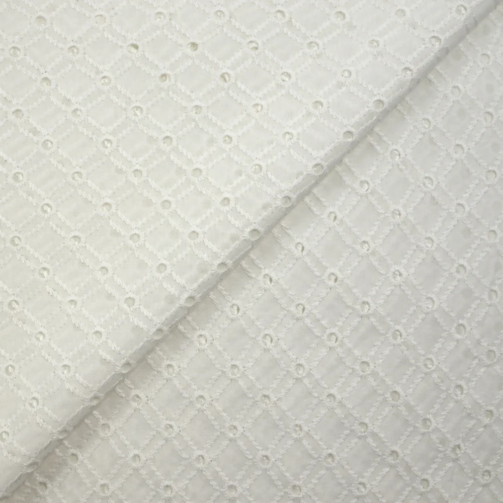 Broderie anglaise Ingrid blanc cassé - Image 5