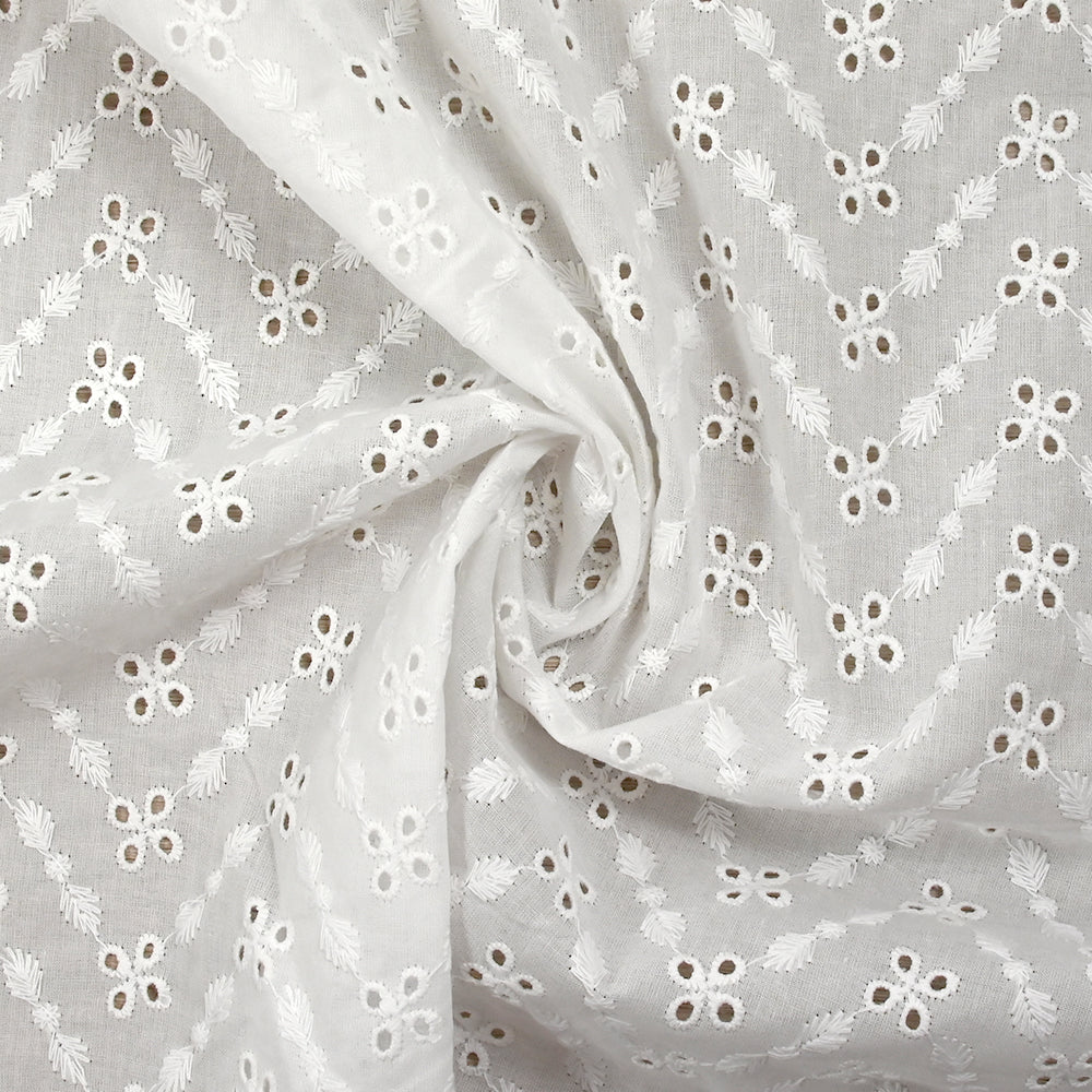 Broderie anglaise Iseult blanc cassé - Image 2
