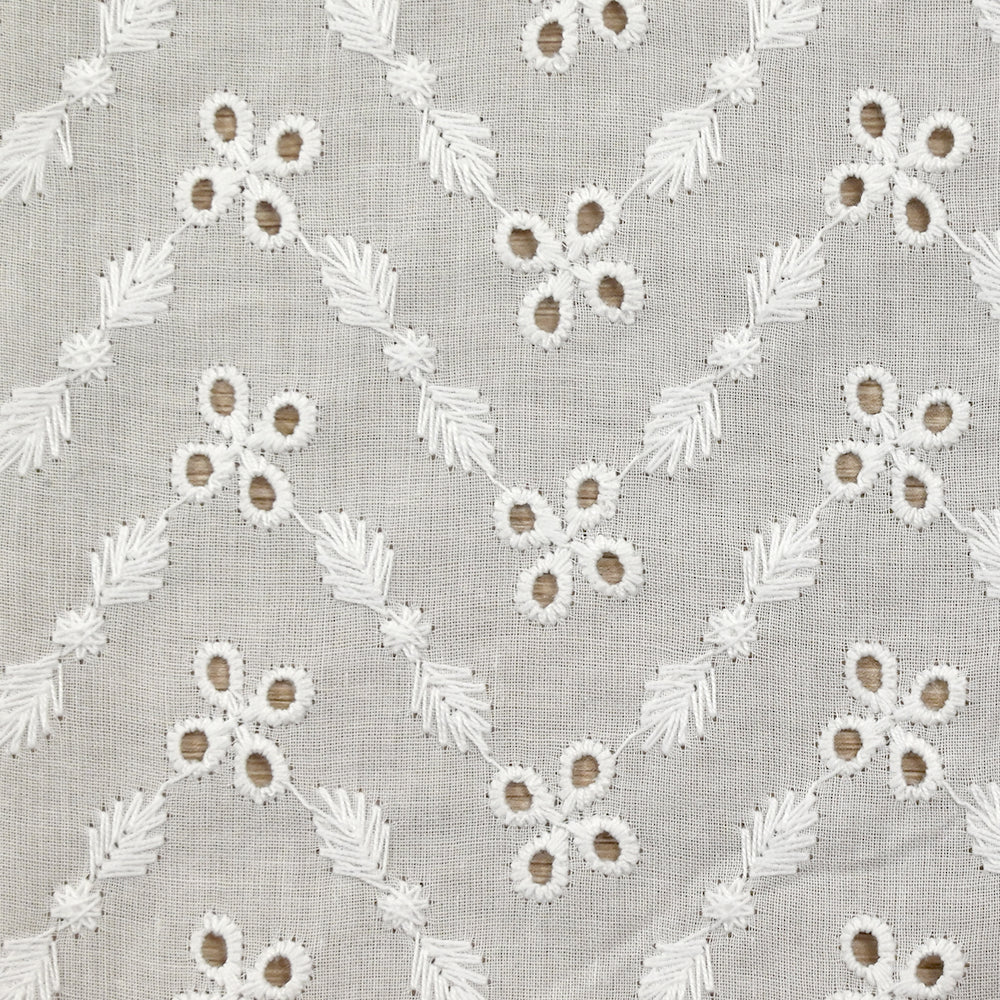 Broderie anglaise Iseult blanc cassé - Image 4