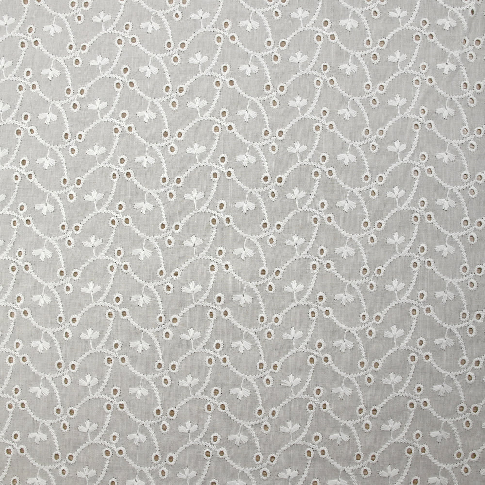 Broderie anglaise Isla blanc cassé
