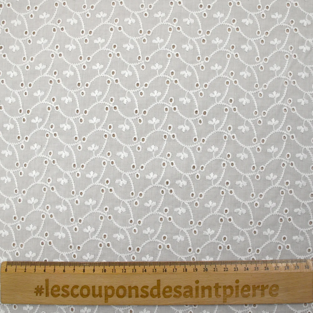Broderie anglaise Isla blanc cassé - Image 3