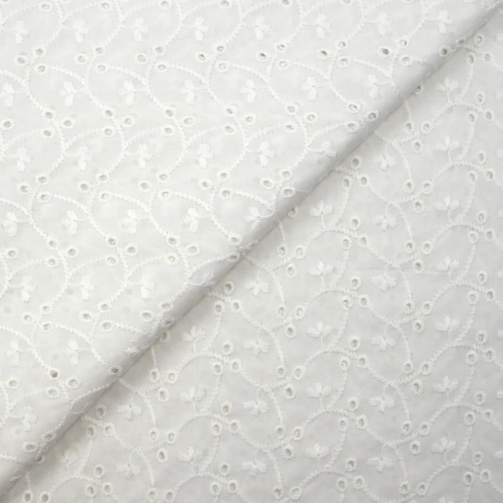 Broderie anglaise Isla blanc cassé - Image 5