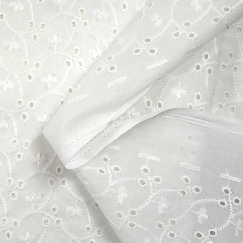 Broderie anglaise Isla blanc cassé - Image 6