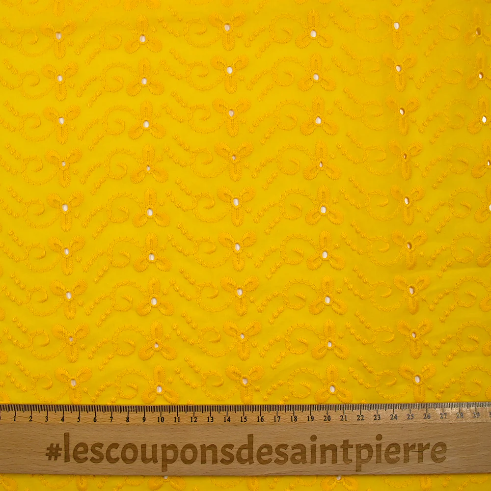 Broderie anglaise Izanagi jaune - Image 3