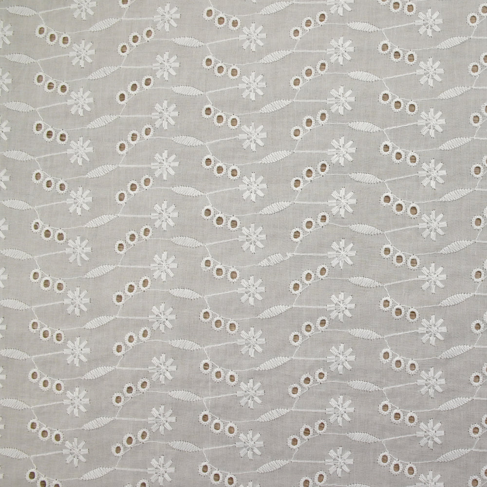 Broderie anglaise Johanna blanc cassé