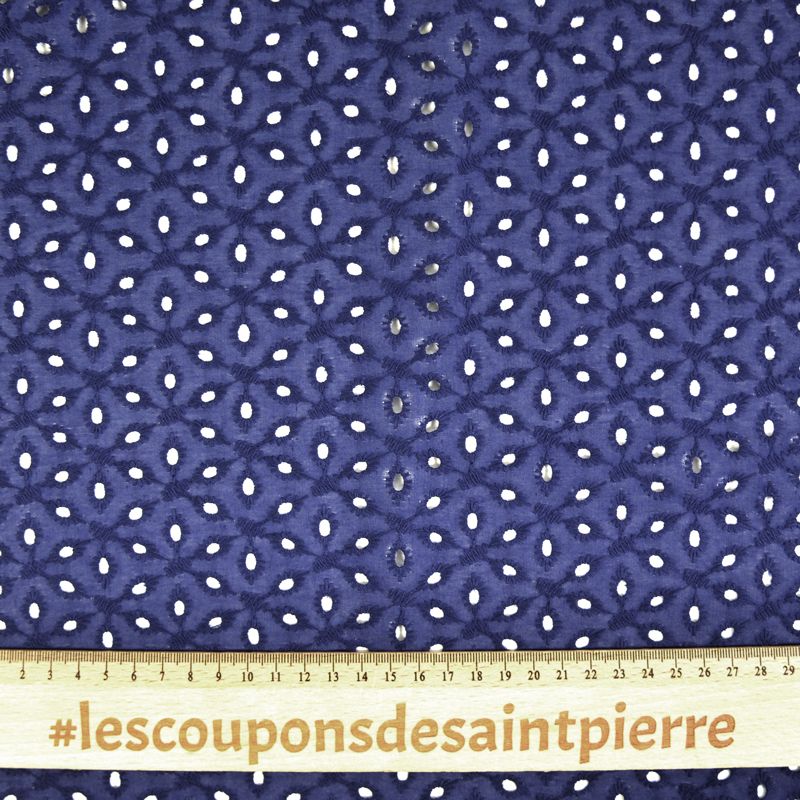 Broderie anglaise Konohana marine - Image 3