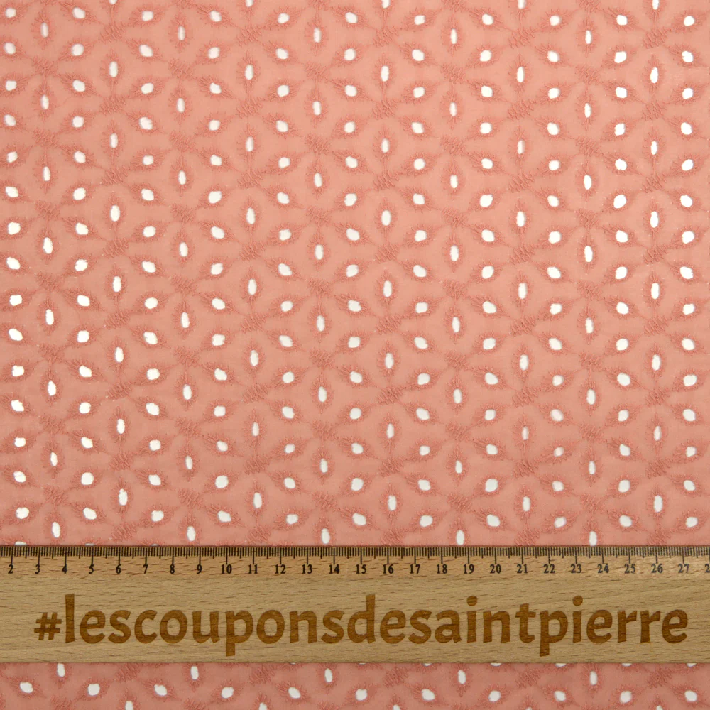 Broderie anglaise Konohana vieux rose - Image 4