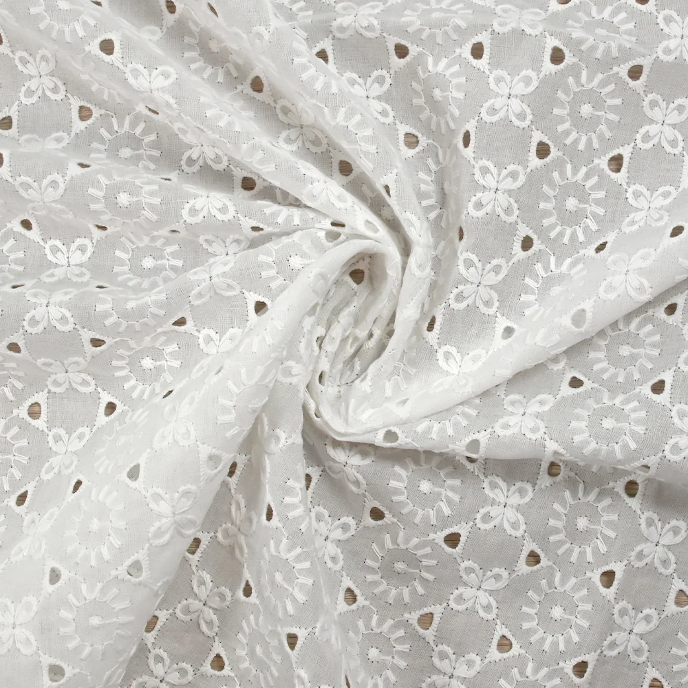 Broderie anglaise Ludmila blanc cassé - Image 2