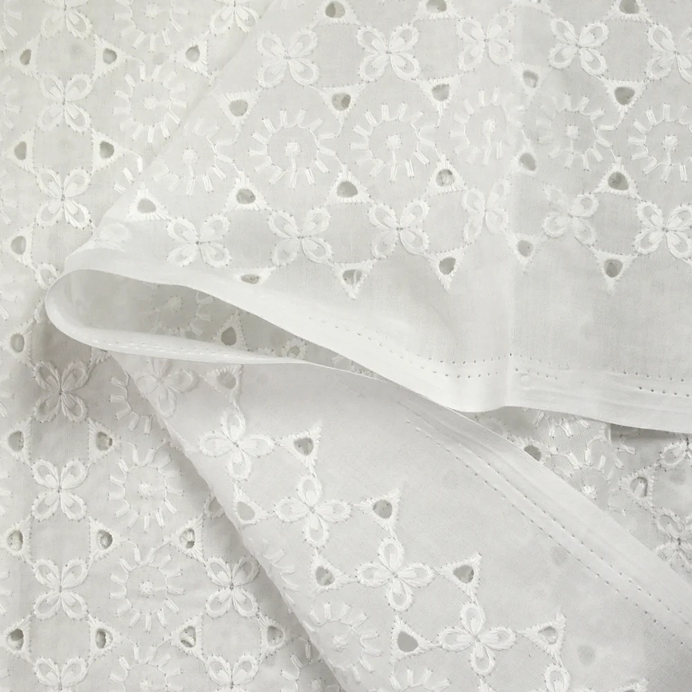 Broderie anglaise Ludmila blanc cassé - Image 6