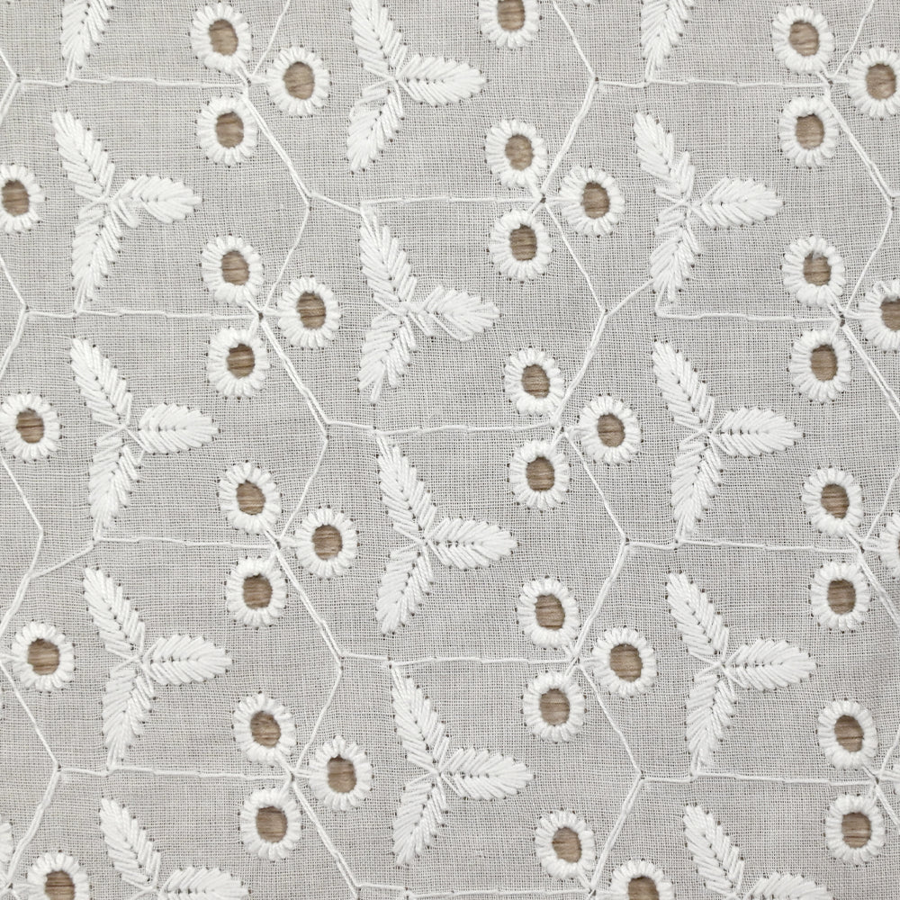 Broderie anglaise Maeve blanc cassé - Image 4