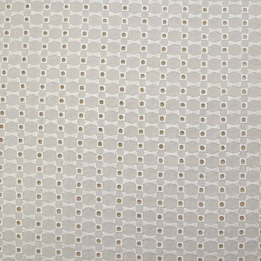 Broderie anglaise Maja blanc cassé