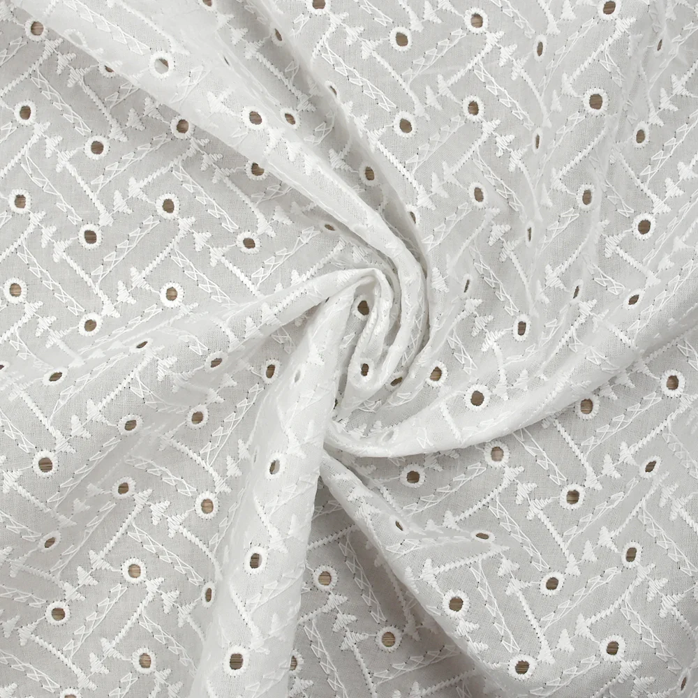 Broderie anglaise Moira blanc cassé - Image 2
