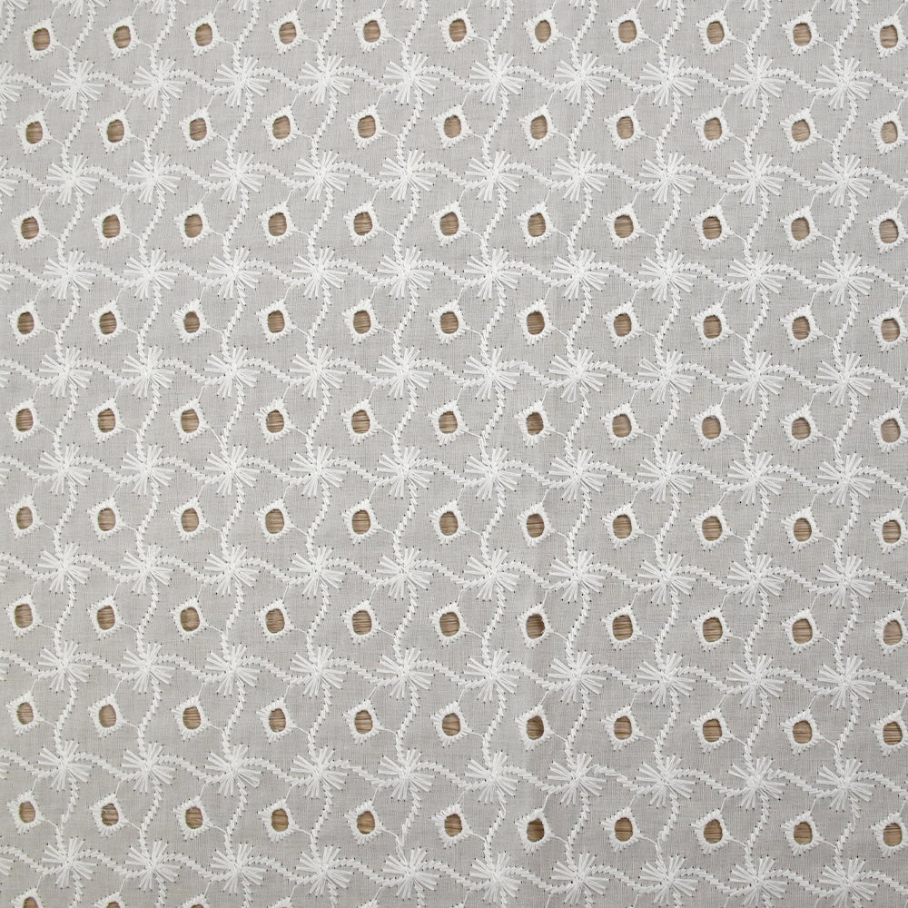 Broderie anglaise Nadiya blanc cassé