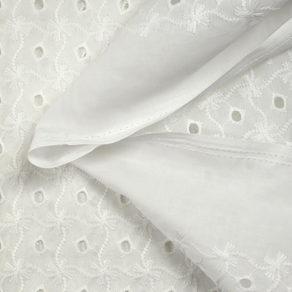 Broderie anglaise Nadiya blanc cassé - Image 6