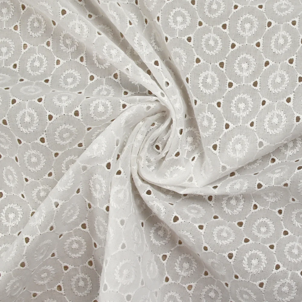 Broderie anglaise Nora blanc cassé - Image 2