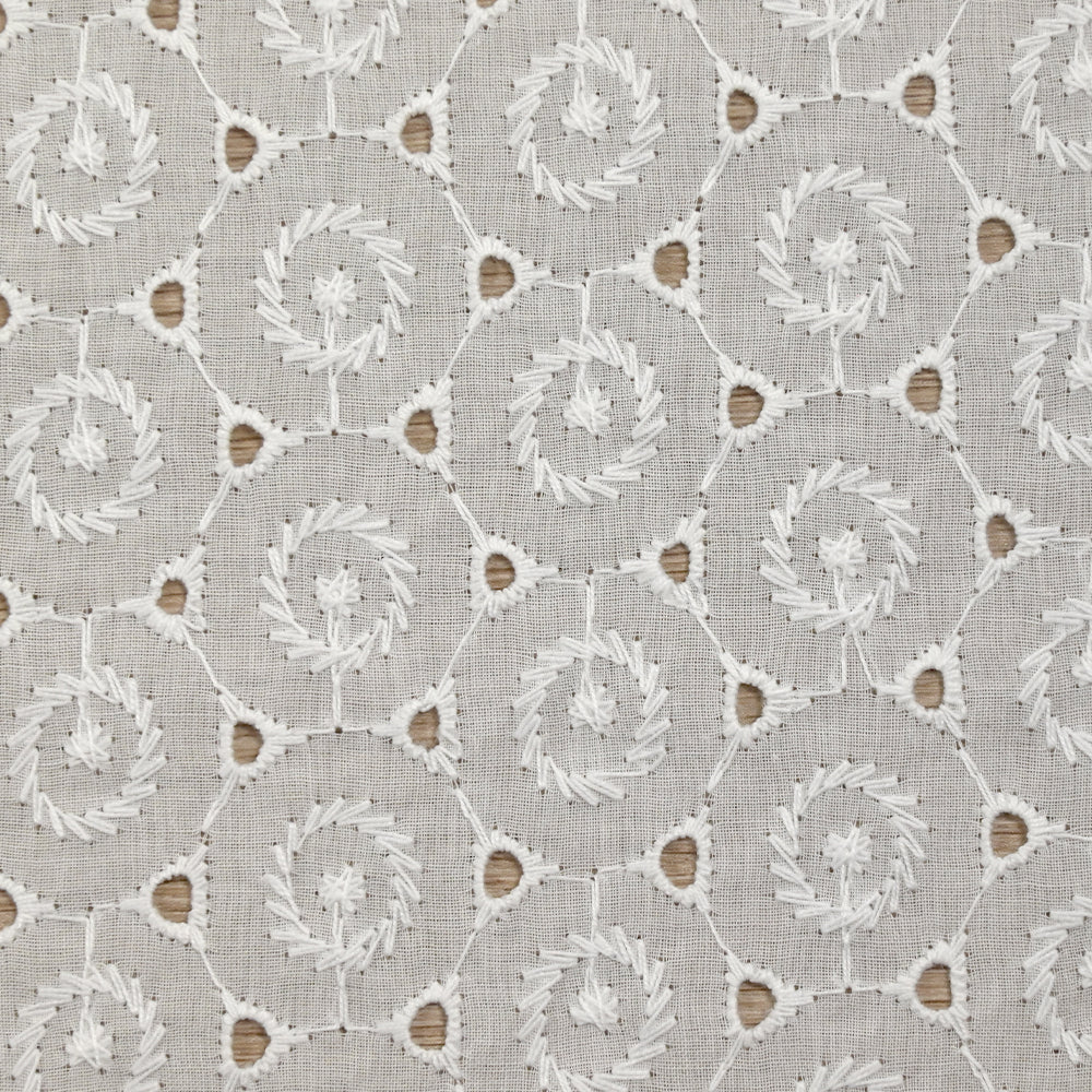 Broderie anglaise Nora blanc cassé - Image 4