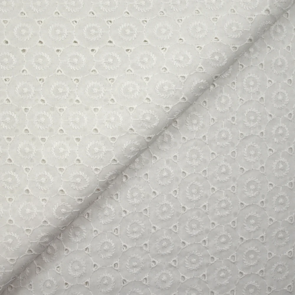 Broderie anglaise Nora blanc cassé - Image 5