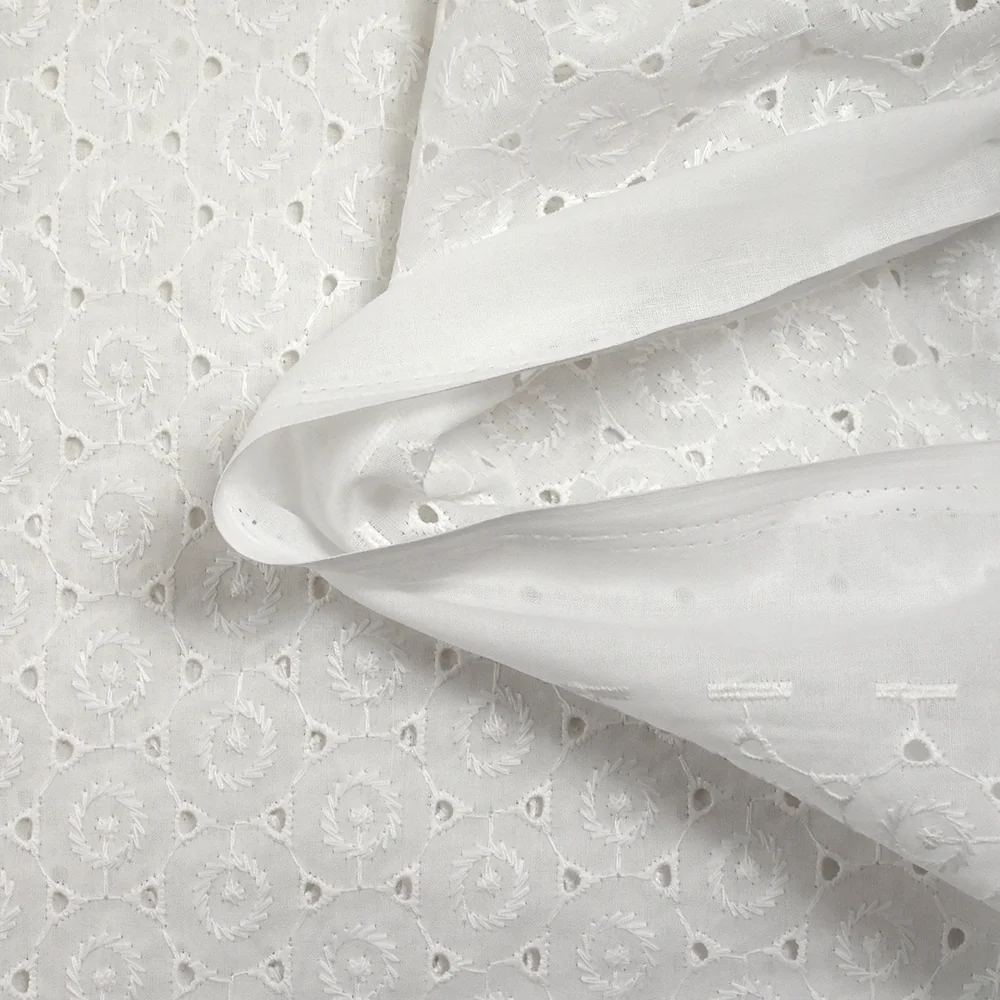 Broderie anglaise Nora blanc cassé - Image 6