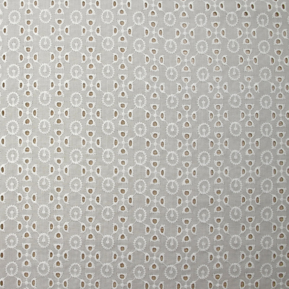 Broderie anglaise Saoirse blanc cassé